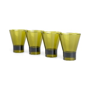 GILDA čaše – Set od 4 komada (maslinasto zelene)