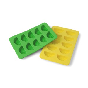 Dotty kalupi za led u obliku citrusa – Set od 2 (žuti i zeleni)  