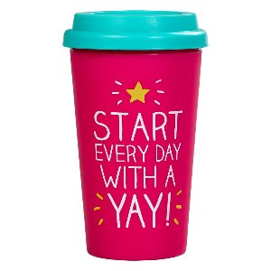 START EVERYDAY WITH A YAY - Šolja za Poneti