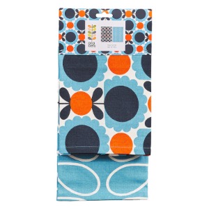 Kuhinjske krpe - Scallop flower Sky-Orla Kiely